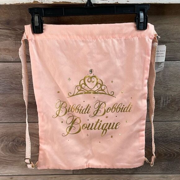 Disney Bibbidi Bobbidi Boutique Drawstring Backpack Adjustable Bag 12 x 16 Pink - Picture 2 of 8